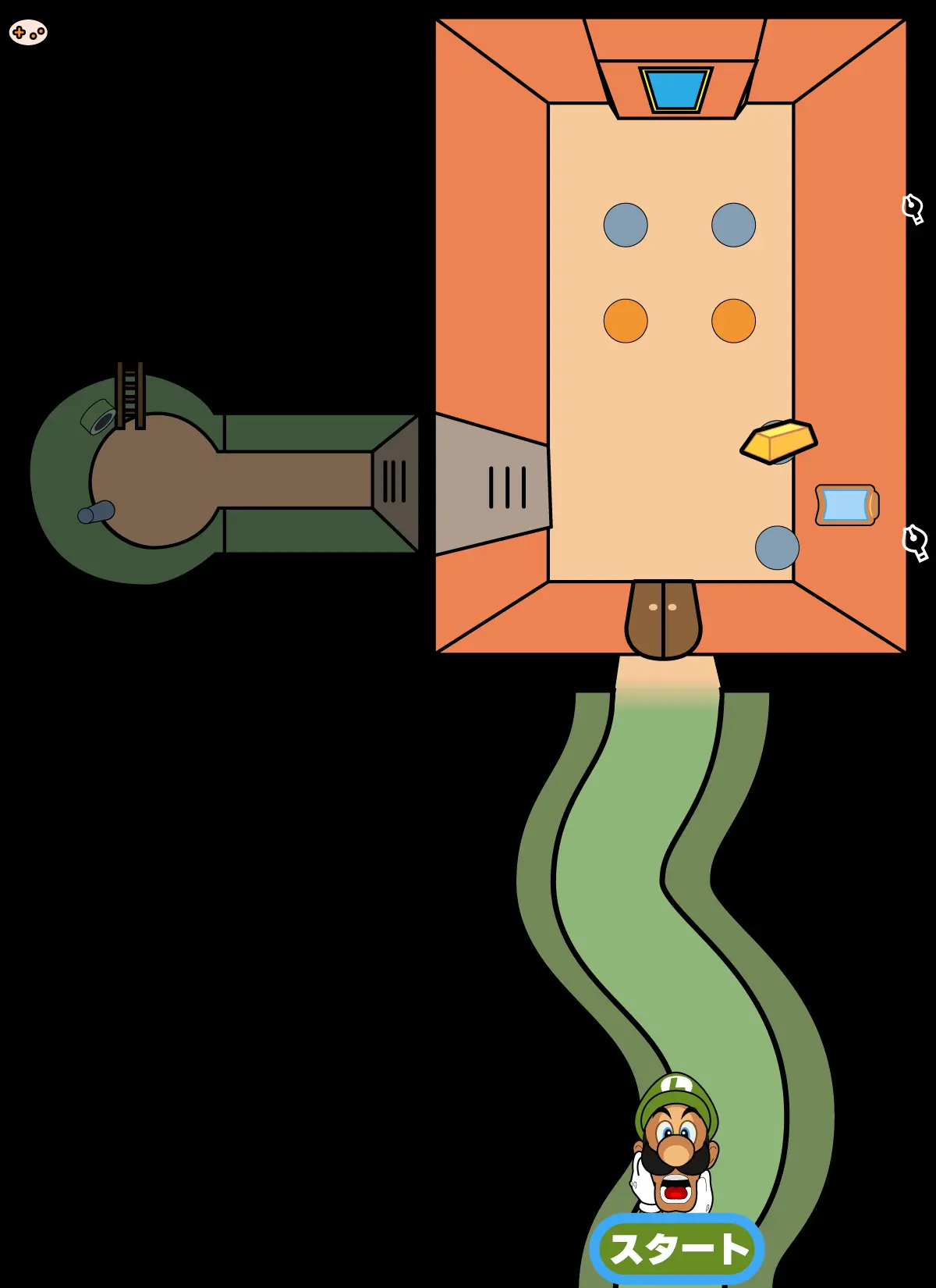 ルイージマンション 密の祭壇マップ