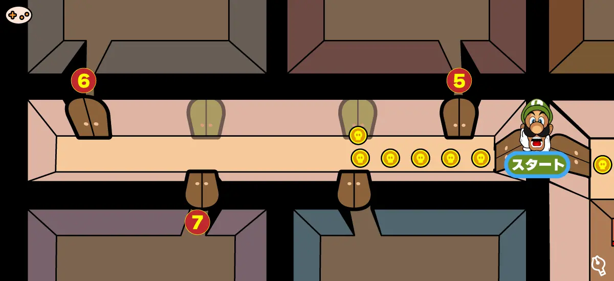 呪われた廊下のマップ