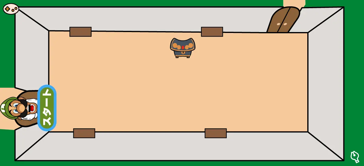 エリア2のダンスホールのマップ