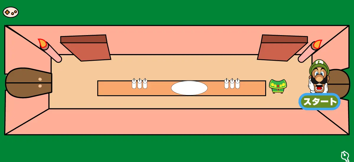 ルイージマンションエリア2食堂マップ
