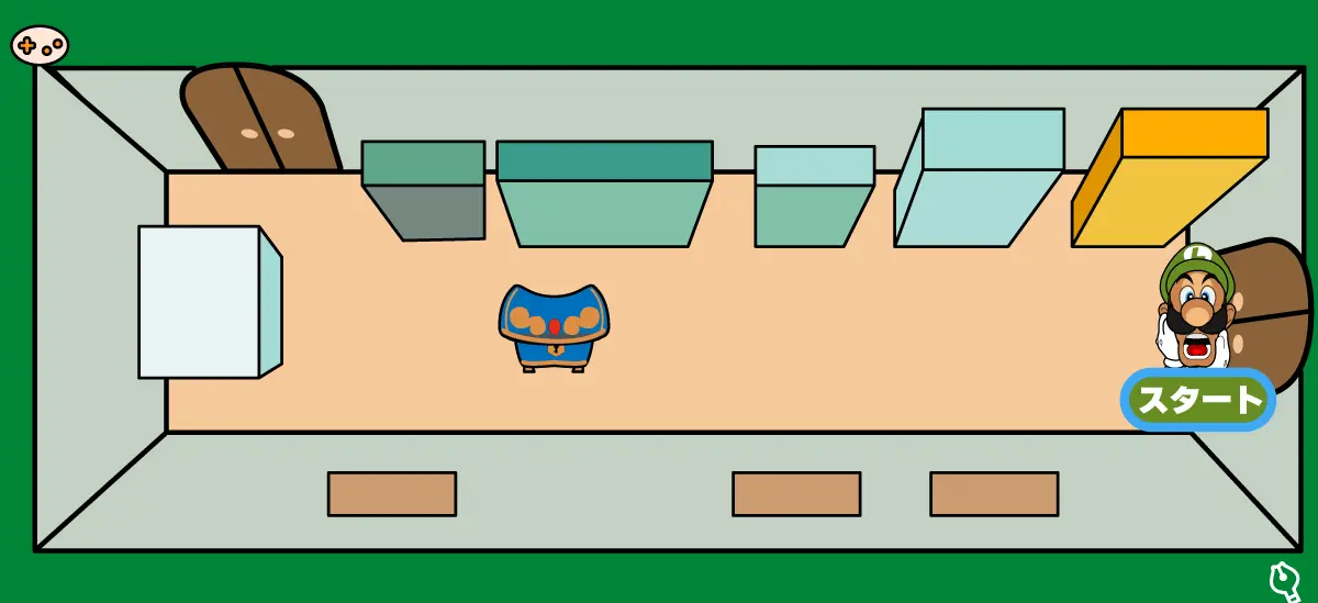 ルイージマンションエリア2台所マップ