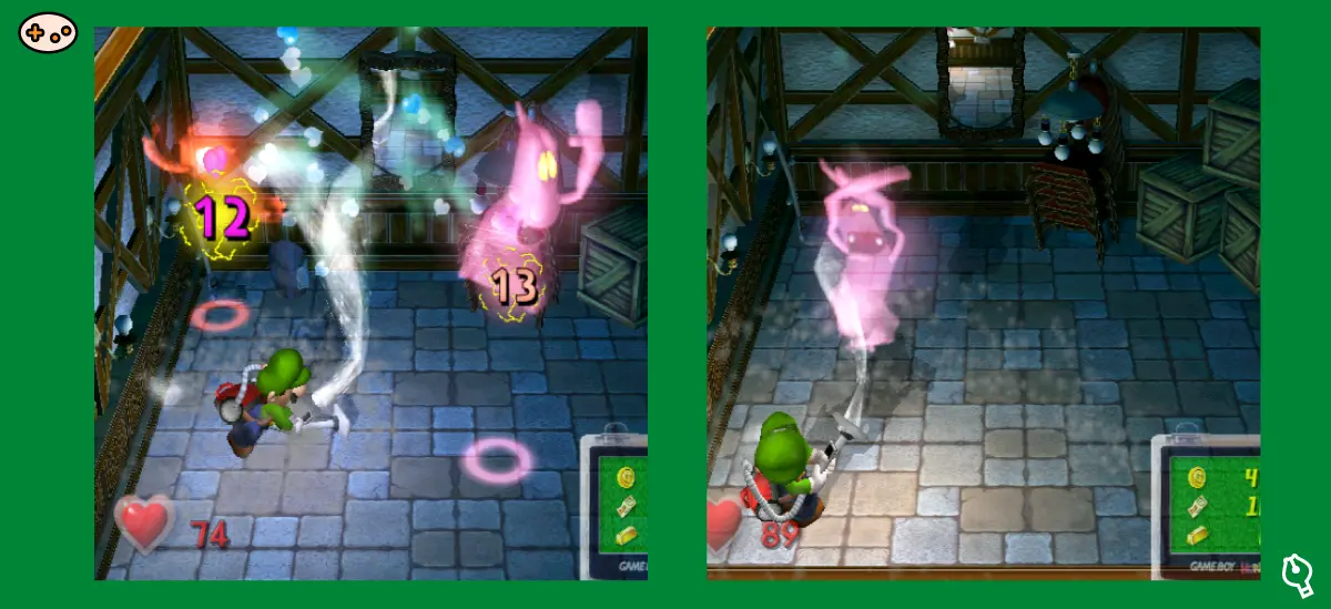 ルイージマンション エリア2物置きスクリーンショット