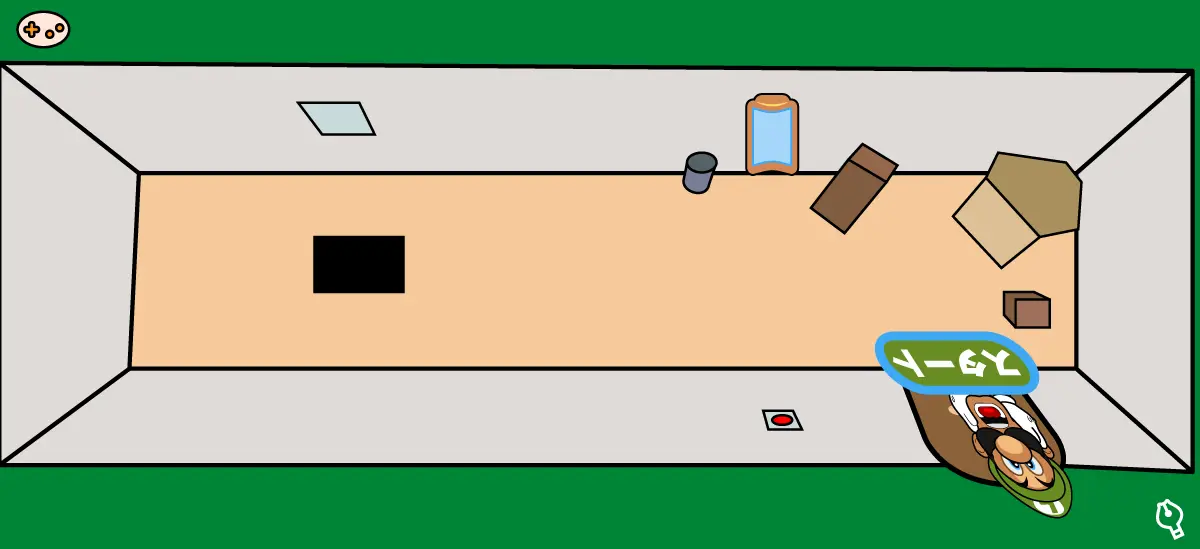 ルイージマンション エリア2物置きマップ