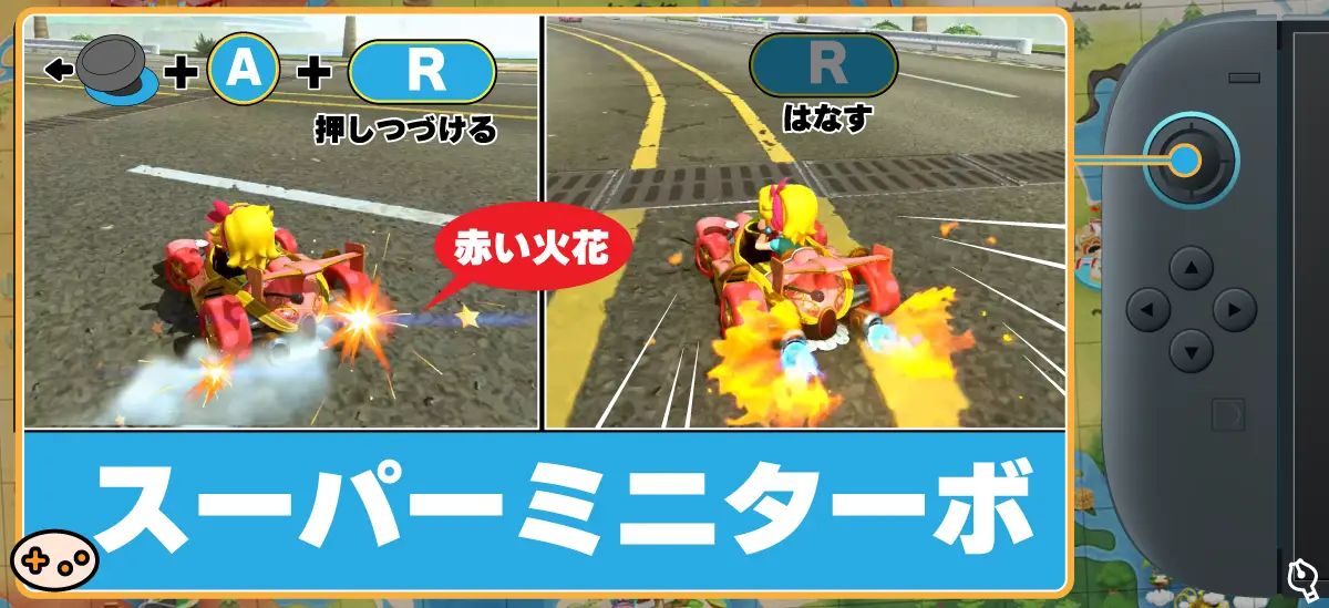 赤い火花に変化したドリフト状態