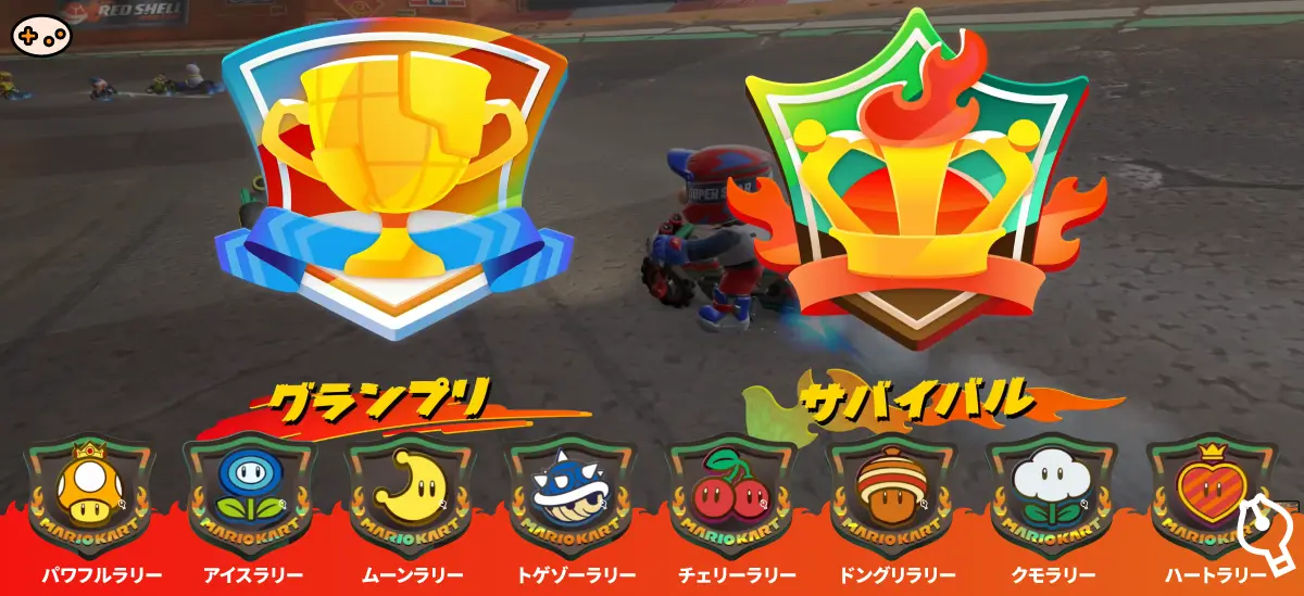 サバイバルのラリー一覧