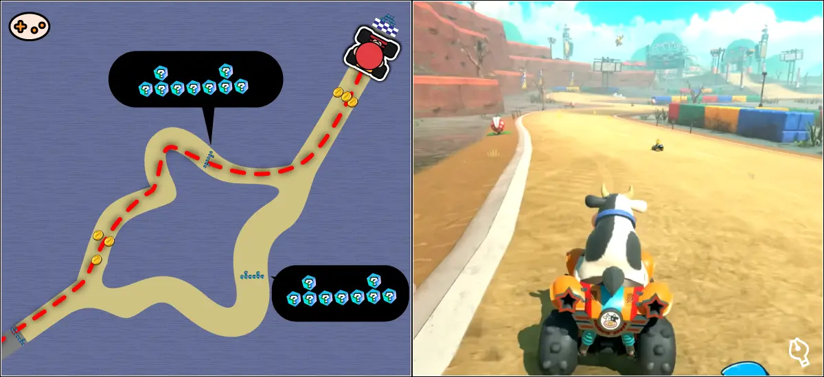 マリオブラザーズサーキットのチェックポイント4