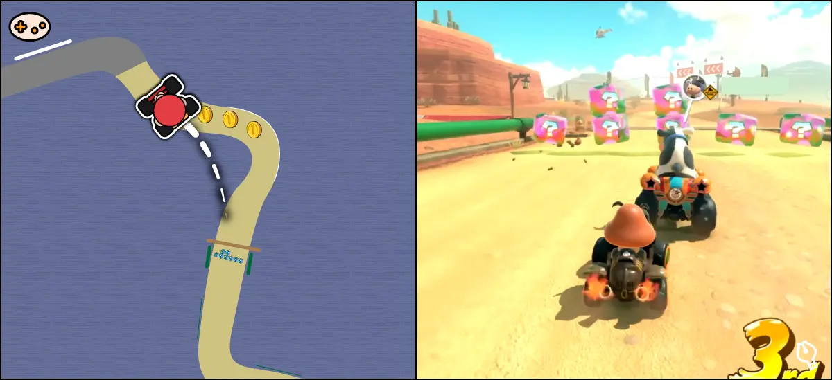 マリオブラザーズサーキットのショートカット