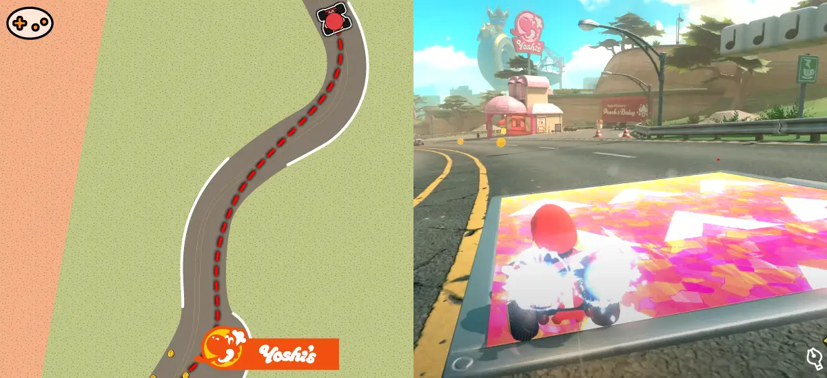 マリオブラザーズサーキットからトロフィーシティまでのチェックポイント5
