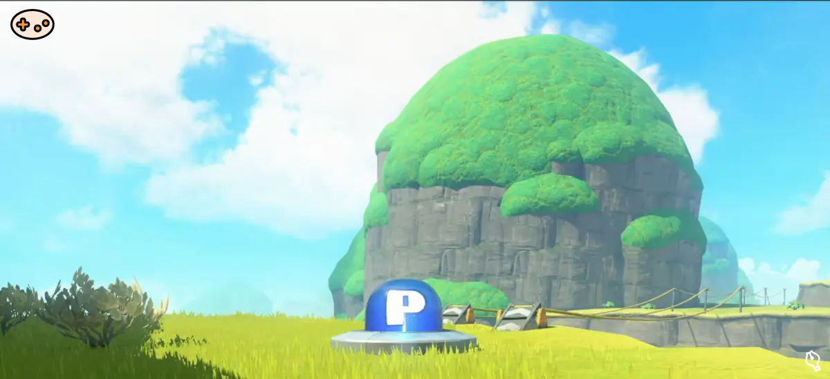 マリオカートワールドのPスイッチクローズアップ