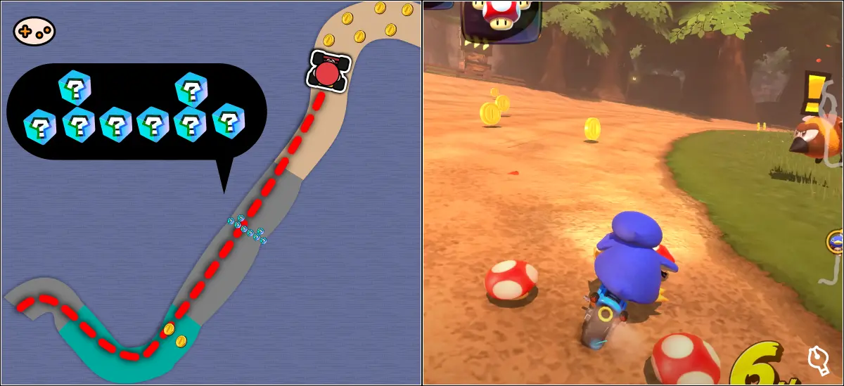マリオサーキットのチェックポイント1