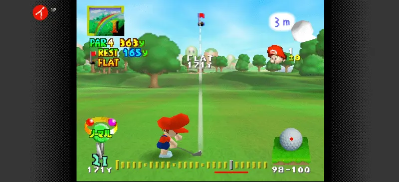 マリオゴルフ64ゲーム画面