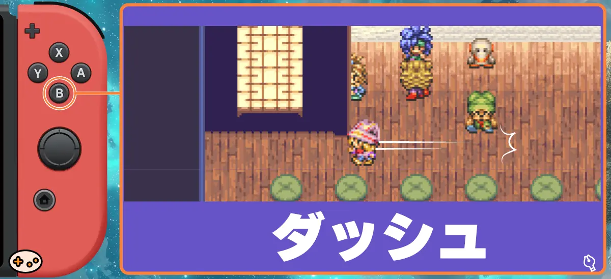 Bボタンの基本