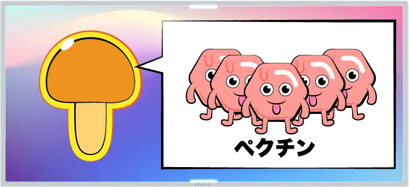 ベールにはペクチンがたっぷり