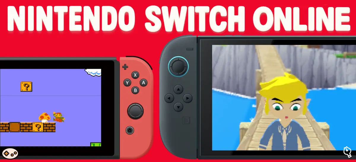 スイッチオンラインで遊ぶスイッチ本体に表示されたスーパーマリオブラザーズとスイッチ2本体に表示されたゼルダの伝説 風のタクト