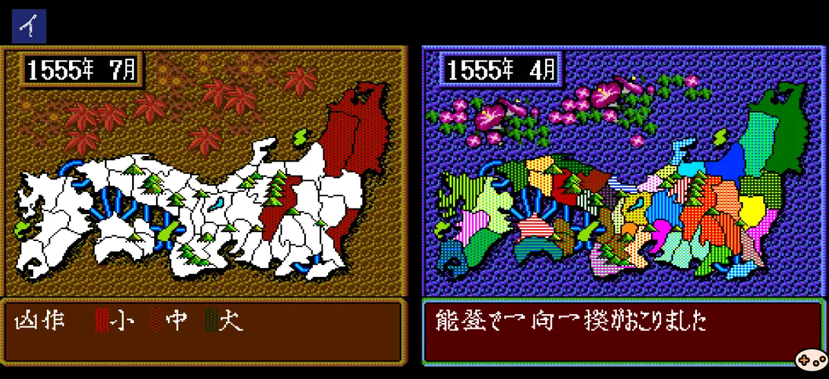 シナリオ1全国の隣接国情報と攻略ルートマップ