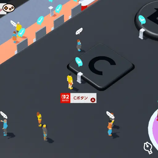 Cボタンの位置