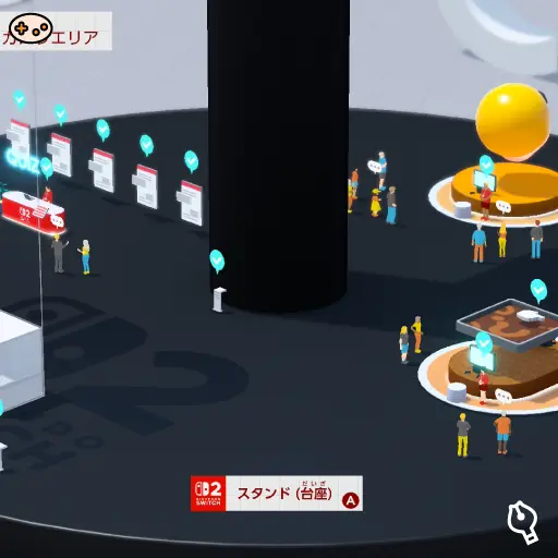 スタンド(台座)の位置