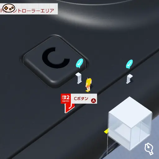 Cボタンの位置