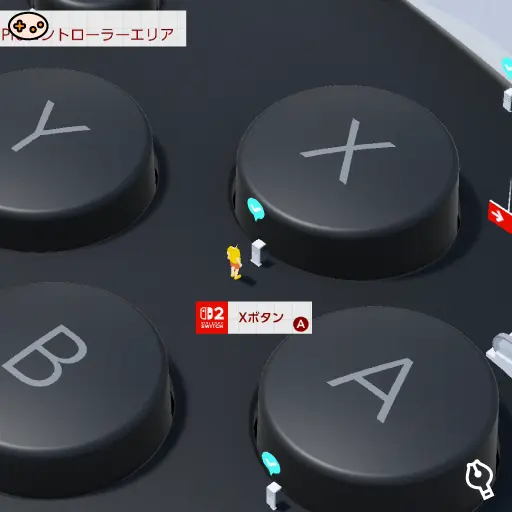 Xボタンの位置