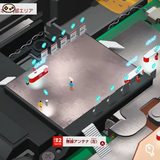 無線アンテナ(左)の位置