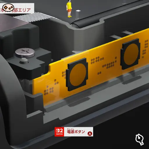 電源ボタンの位置