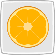 オレンジジュースの食べ方