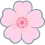 桃の花の絵文字