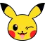 ピカチュウのつめつめ消しゴムの絵文字