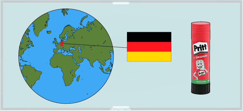 世界初のステックのりはドイツのpritt