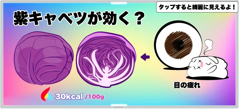 【紫キャベツスプラウト】紫キャベツとスプラウトの効果やカロリー栄養を図解