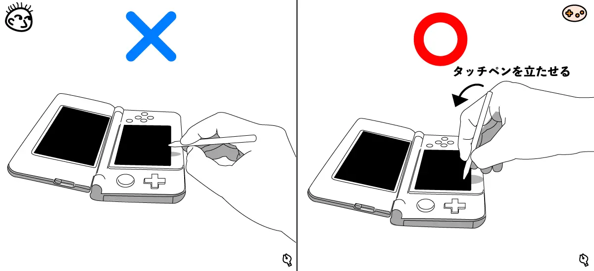 ペンを立たせる