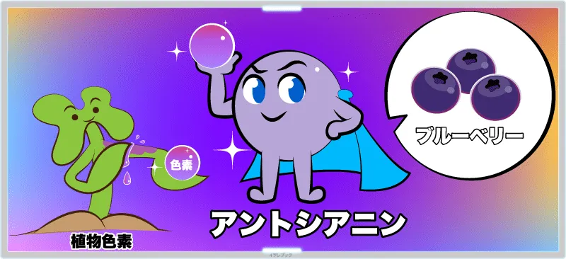 カカオ豆にはポリフェノールという天然の色素成分が含まれている