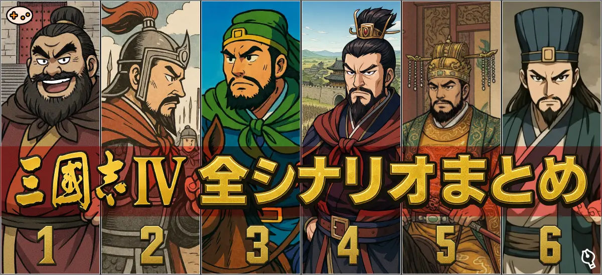 三国志IV全6シナリオ比較ガイド