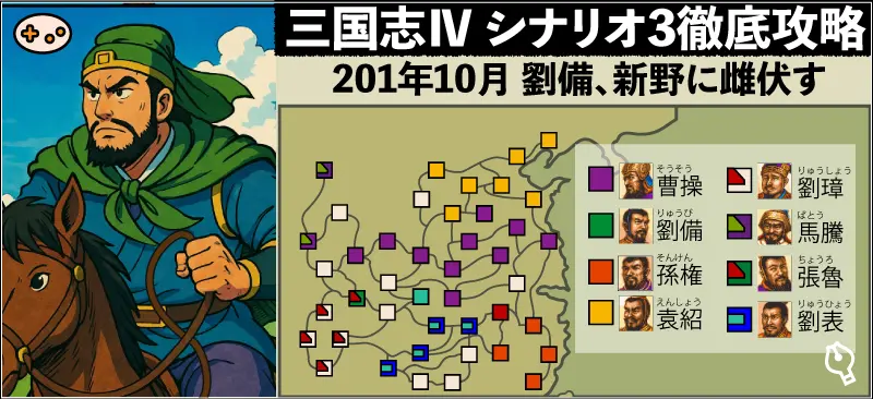 【三国志Ⅳ】シナリオ3劉備編