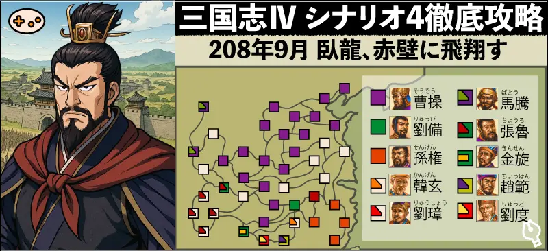 【三国志Ⅳ】シナリオ4臥龍飛翔編
