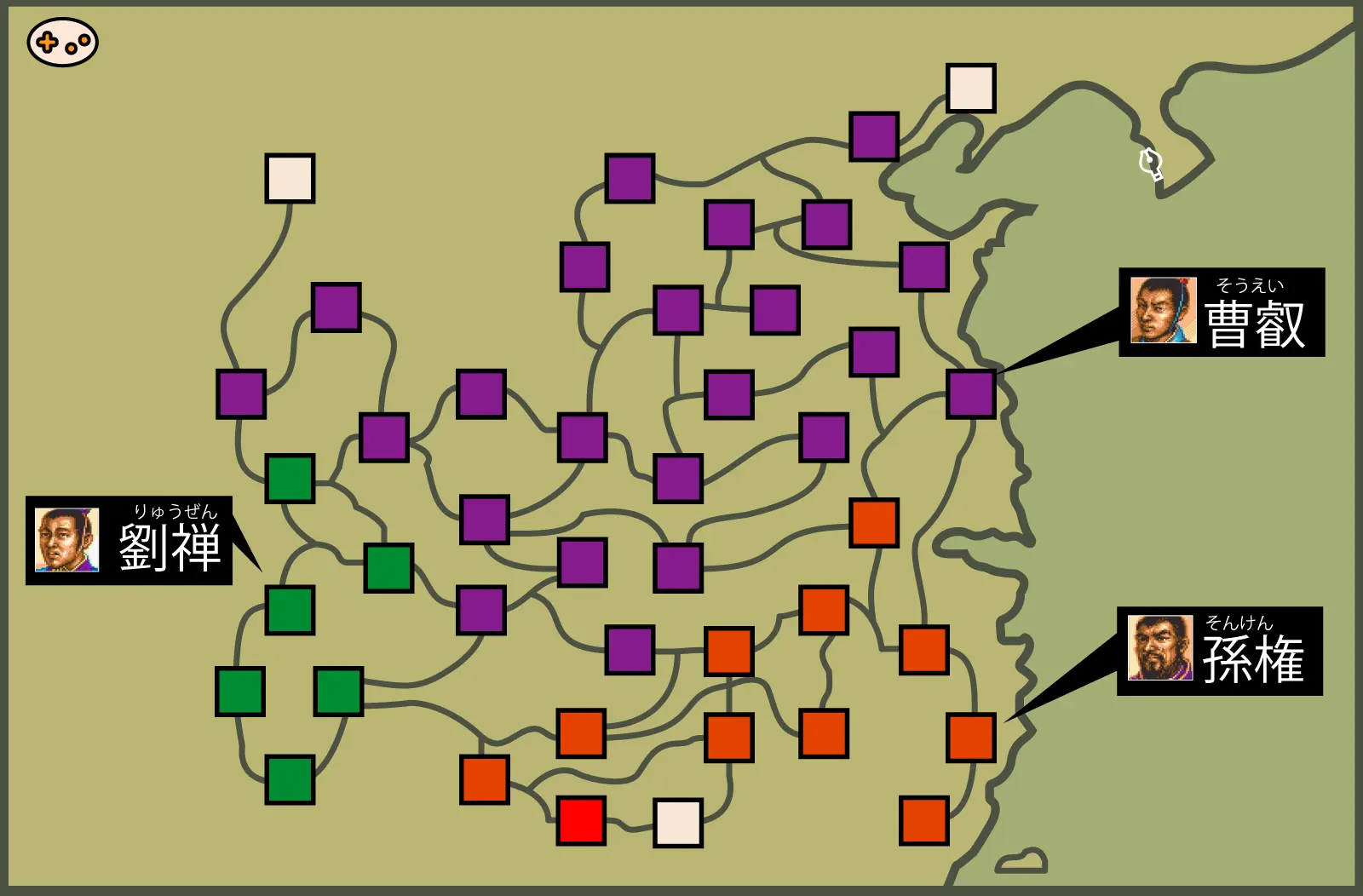 シナリオ6の勢力地図