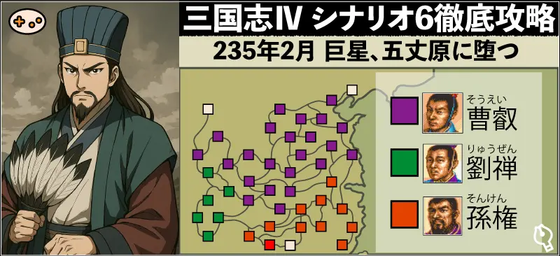 【三国志Ⅳ】シナリオ6諸葛亮編