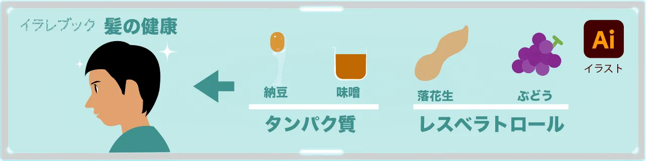 タンパク質とレスベラトロールは髪の健康に良い