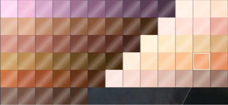 肌の色カラーパターン画像