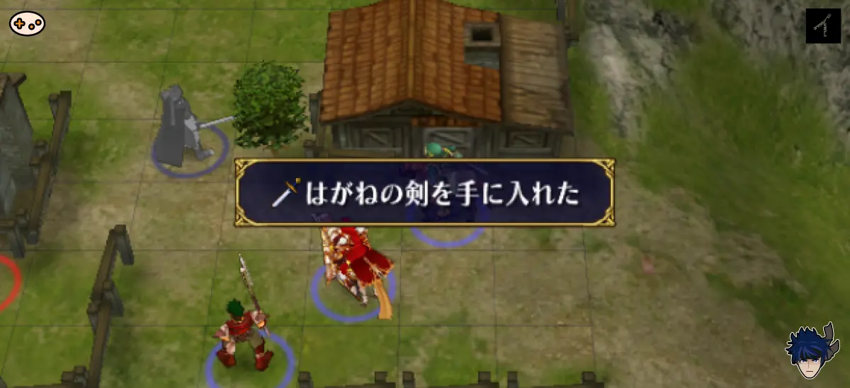 第1章ターン3の動き - 残敵掃討と右下民家訪問の図解