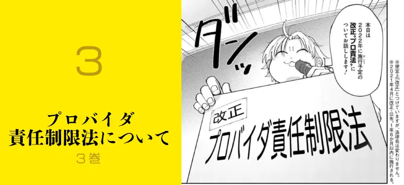 3.プロバイダ責任制限法についてのイメージ