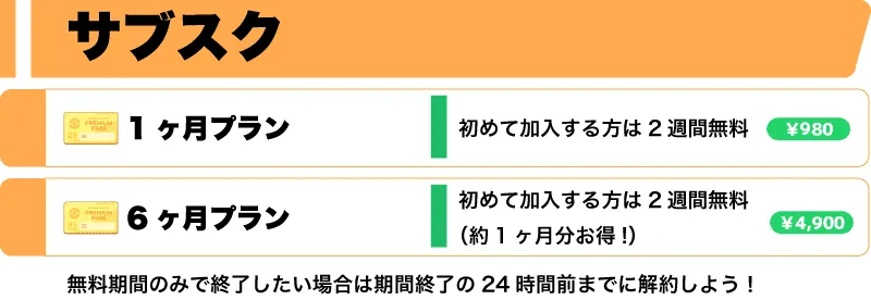 サブスク一覧