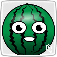 イラレブックのオリジナルキャラクタースイカが話している画像