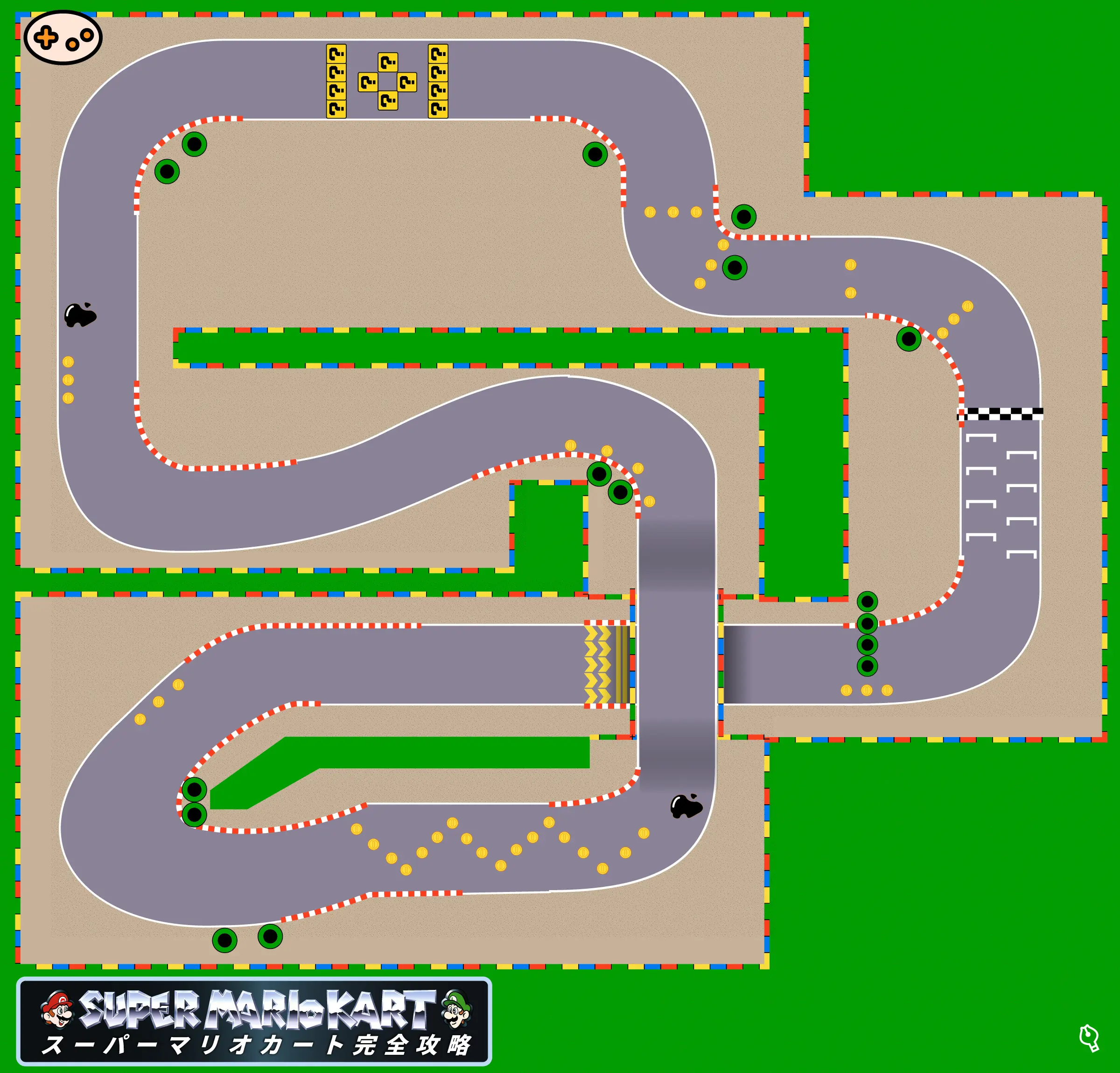 マリオサーキット2攻略｜立体交差ジャンプ術