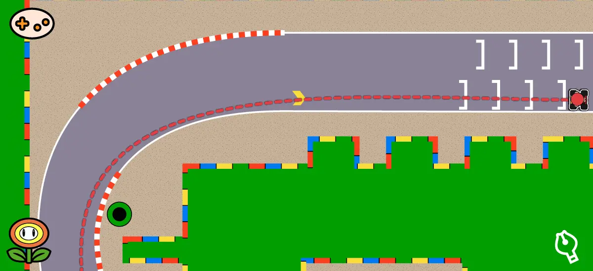 マリオサーキット3第五コーナー攻略ポイント