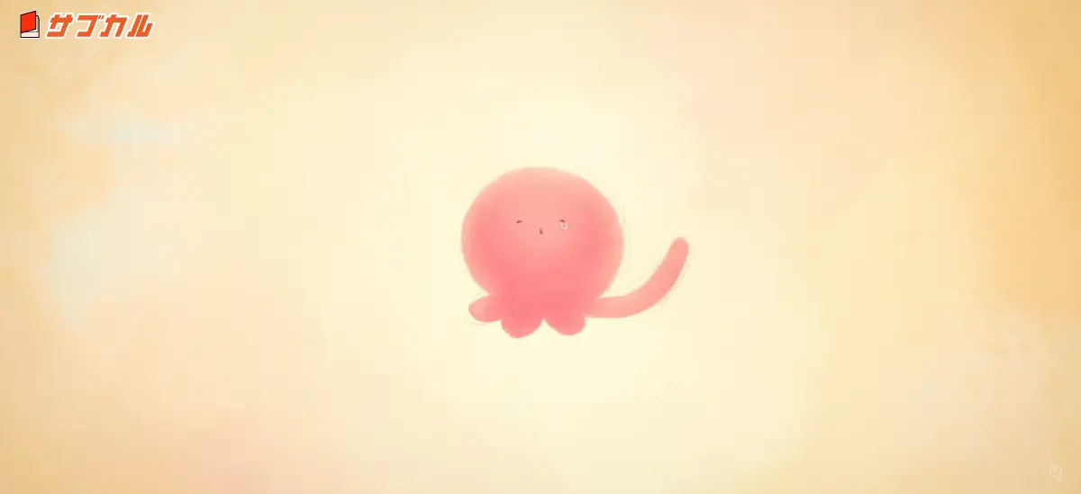 エピソード6で手を振るタコピー
