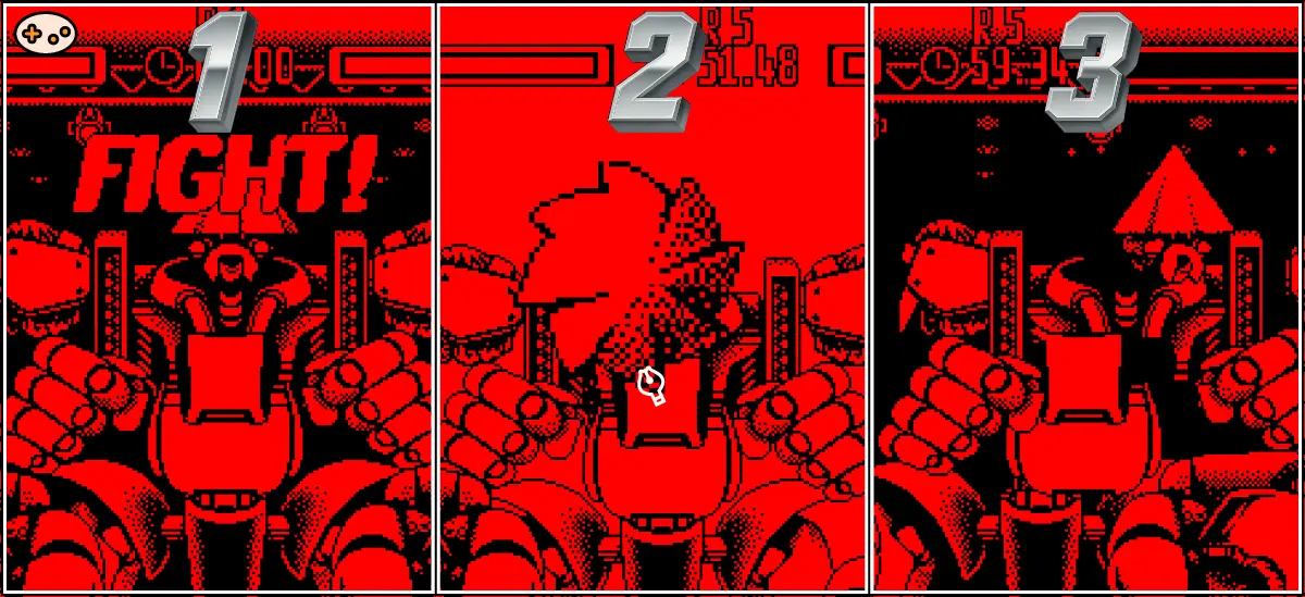 ドリヘー戦の実戦タイムライン。試合開始から終了までを3フェーズに分け、各段階での推奨行動（防御重視→ボディガード誘い→必殺技）と体力推移を図示