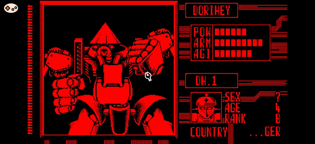 テレロボクサー ドリヘーの全身立ち絵。特殊防御を持つハット紳士ロボット