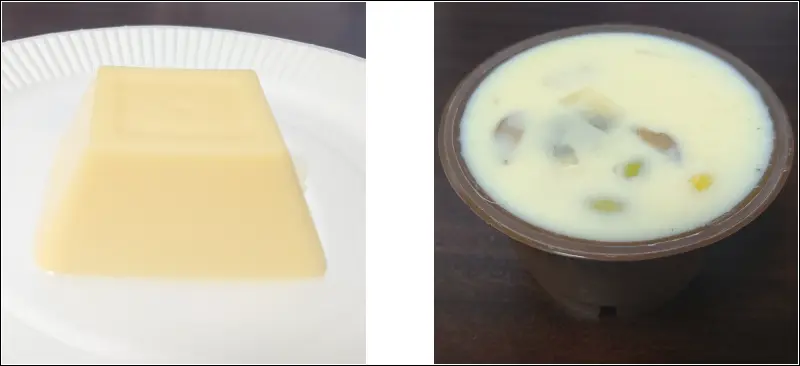 卵豆腐と茶碗蒸し