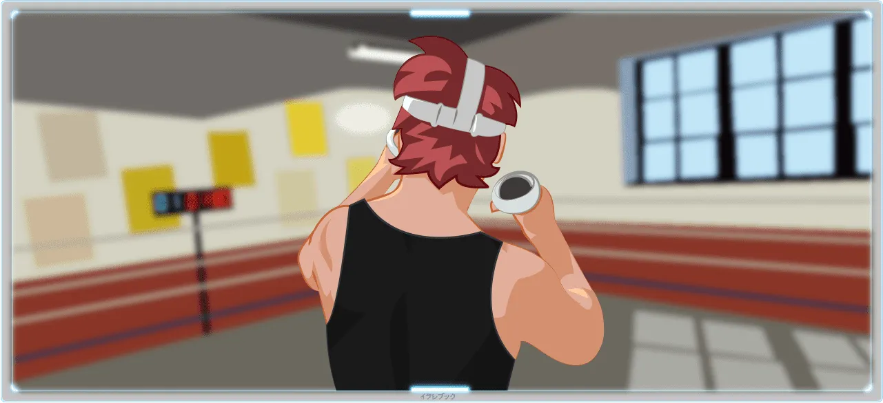 スリルオブファイトのoculus quest2を被った時の画面イメージ